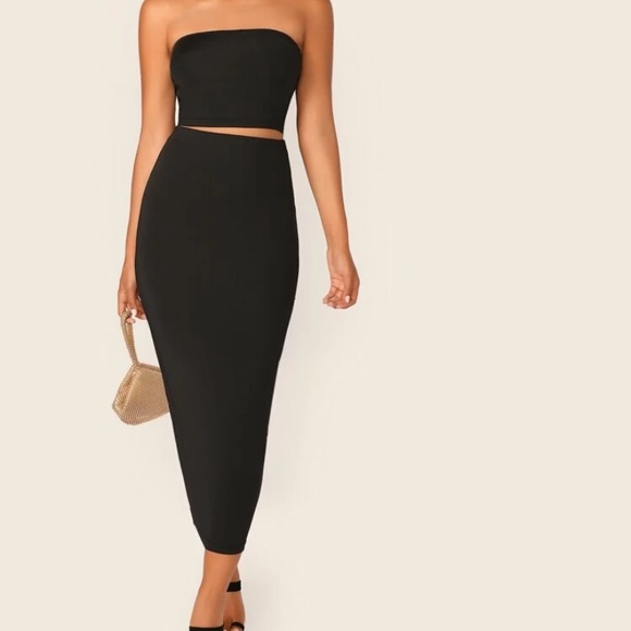SHEIN Dresses & Skirts - Sold‼️SHEIN black pencil midi skirt
